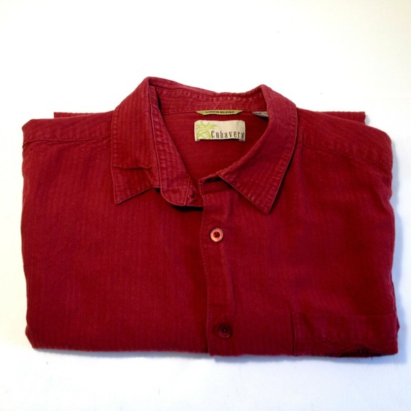 Cubavera Embroidered Cocktail Shirt Blue Agave Tequila Linen Blend Pocket Sz XXL - Picture 11 of 12